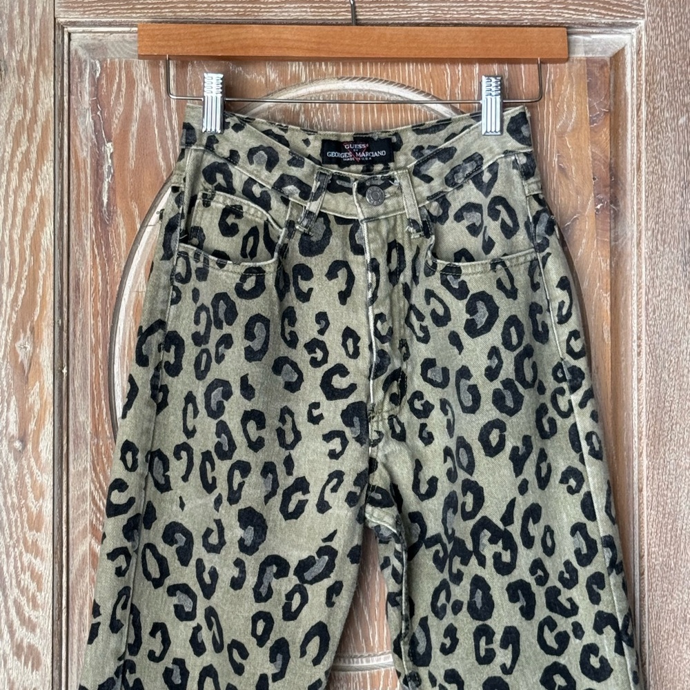 Vintage Guess Marciano Leopard Print Jeans - Picture 2 of 4